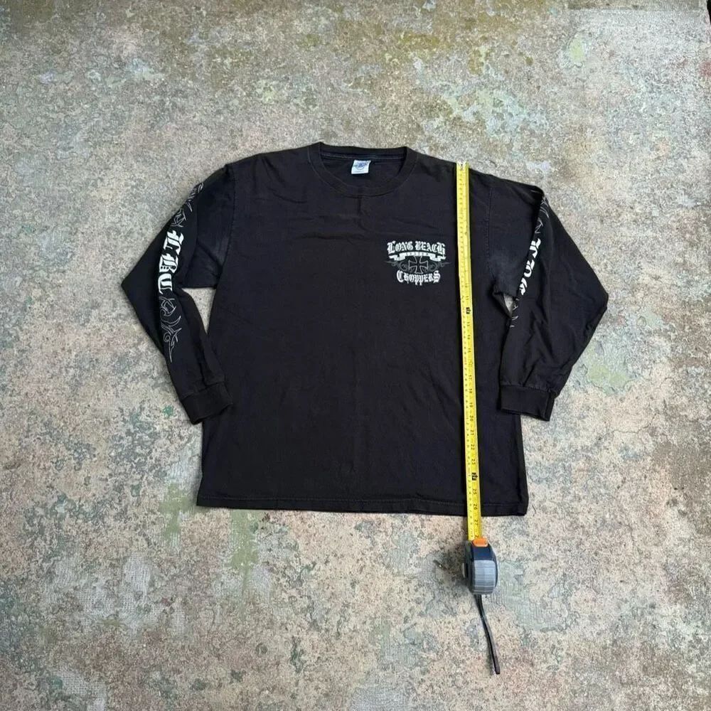 RARE Long Beach Choppers Y2K Biker Shirt